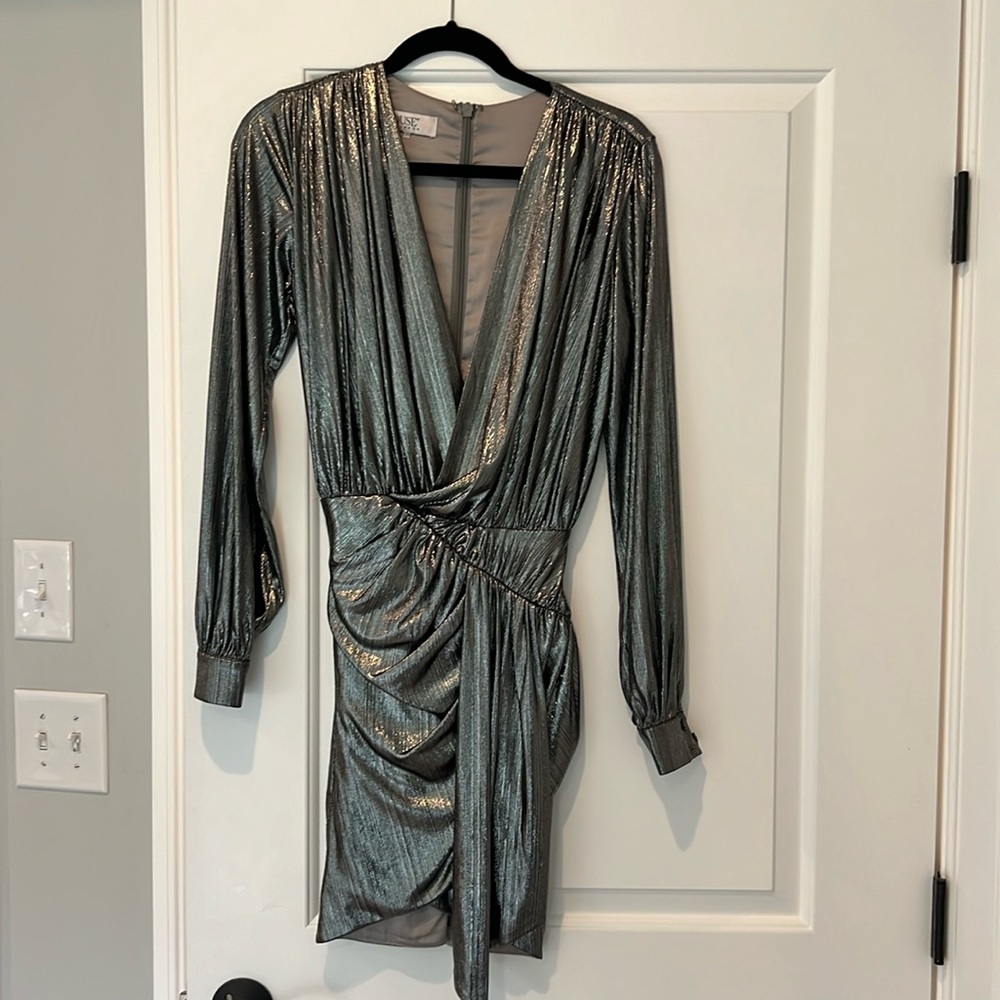 House of CB London Metallic Mini Dress